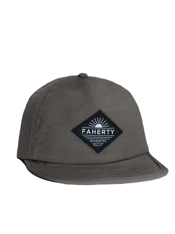 Hats | Faherty Brand All Day Front Seam Hat - Charcoal