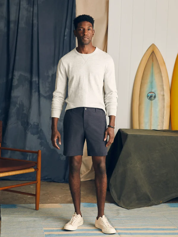 Shorts | Faherty Brand All Day Shorts (7" Inseam) - Charcoal