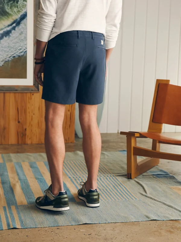 Shorts | Faherty Brand All Day Shorts (7" Inseam) - Dark Blue Nights