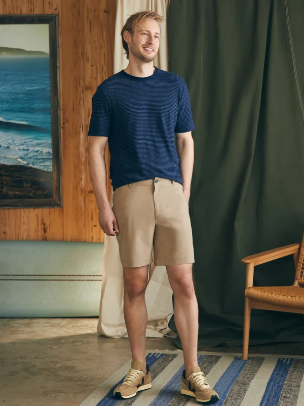 Shorts | Faherty Brand All Day Shorts (7" Inseam) - Khaki