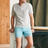 Shorts | Faherty Brand All Day Shorts (7" Inseam) - Turquoise Sky