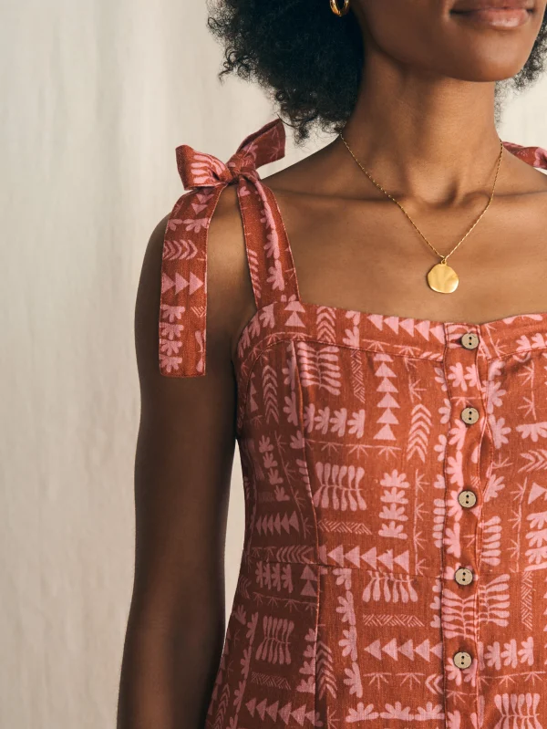 Dresses | Faherty Brand Anna Kahalekulu Kendall Dress - Red Naupaka