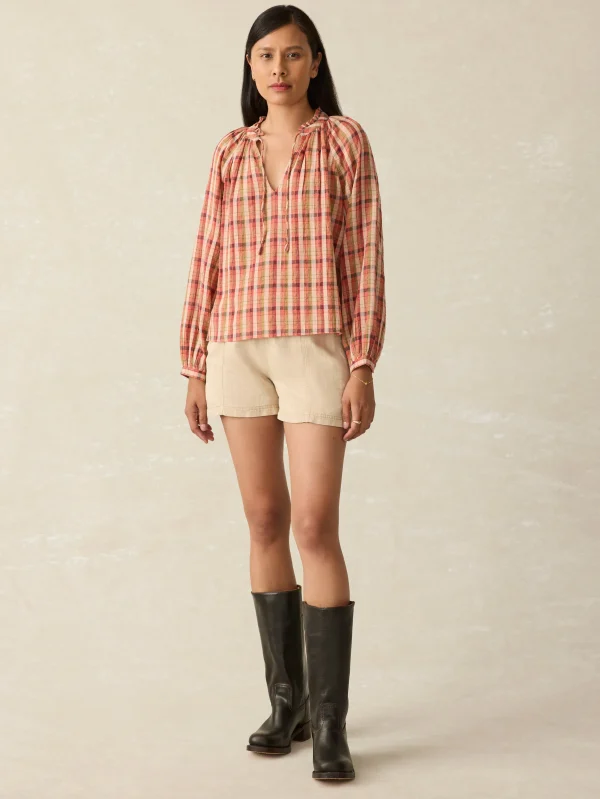 Shirts & Tops | Faherty Brand Annalise Top - Sunset Gingham