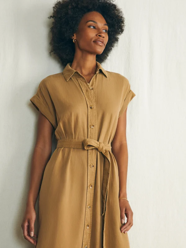 Dresses | Faherty Brand Arlie Shirtdress - Antique Bronze