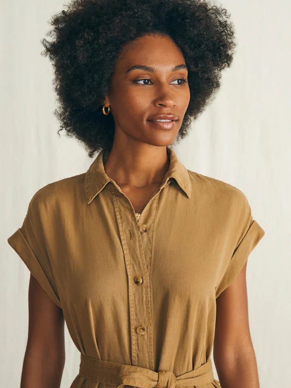 Dresses | Faherty Brand Arlie Shirtdress - Antique Bronze