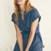 Dresses | Faherty Brand Arlie Shirtdress - Navy Blazer