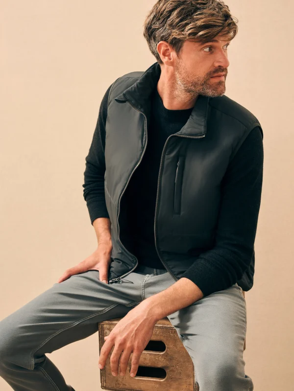 Jackets & Vests | Faherty Brand Atmosphere Vest - Mountain Black