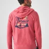 Hoodies & Sweatshirts | Faherty Brand Beach Fleece Zip Hoodie - Venice Red