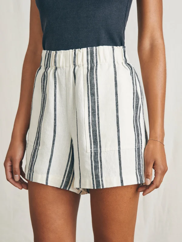 Shorts & Skirts | Faherty Brand Big Sur Linen Short - Santa Cruz Stripe