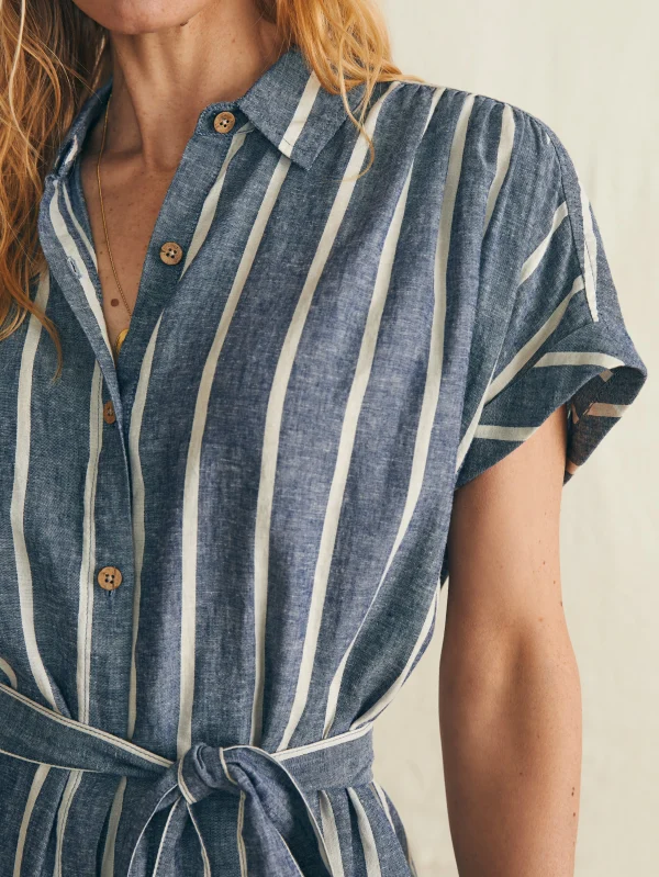 Dresses | Faherty Brand Breeze Shirtdress - Coastal Crisp Stripe