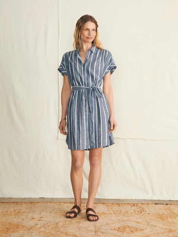 Dresses | Faherty Brand Breeze Shirtdress - Coastal Crisp Stripe