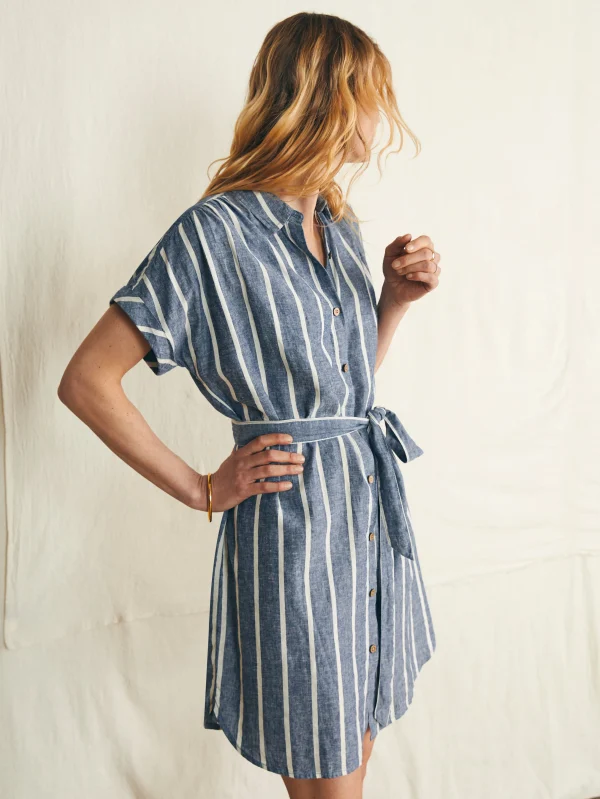 Dresses | Faherty Brand Breeze Shirtdress - Coastal Crisp Stripe