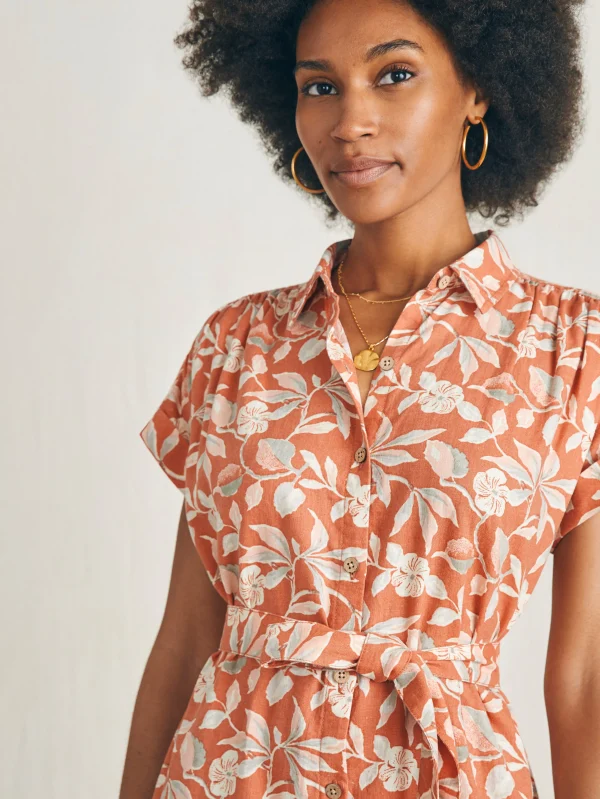 Dresses | Faherty Brand Breeze Shirtdress - Ginger Floral