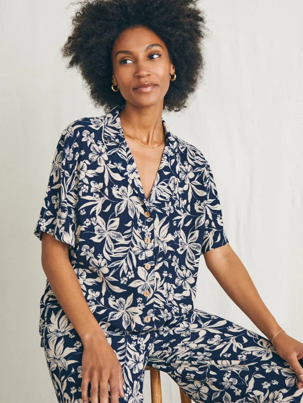 Shirts & Tops | Faherty Brand Cabana Camp Shirt - Navy Canopy Floral