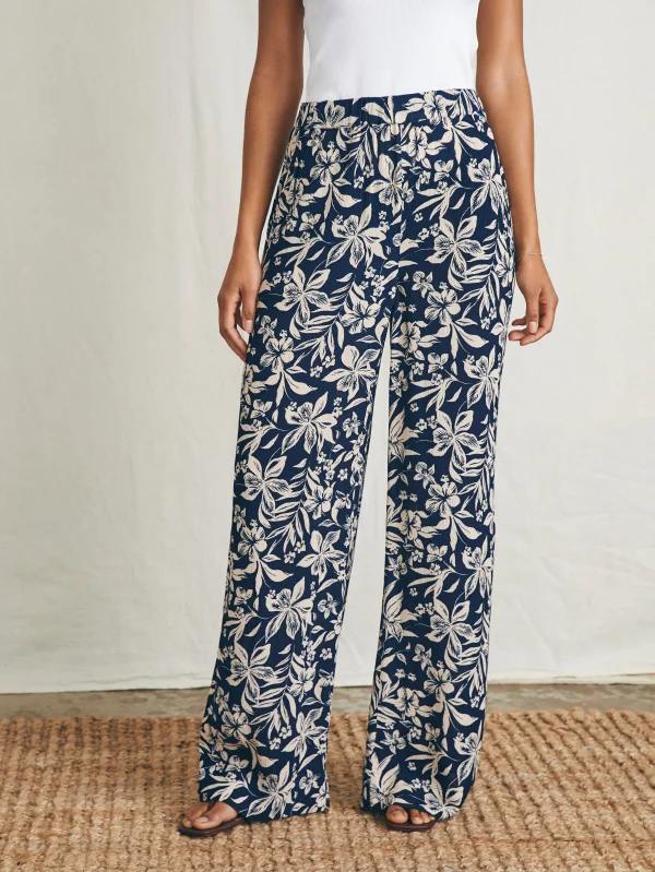 Pants | Faherty Brand Cabana Pant - Navy Canopy Floral