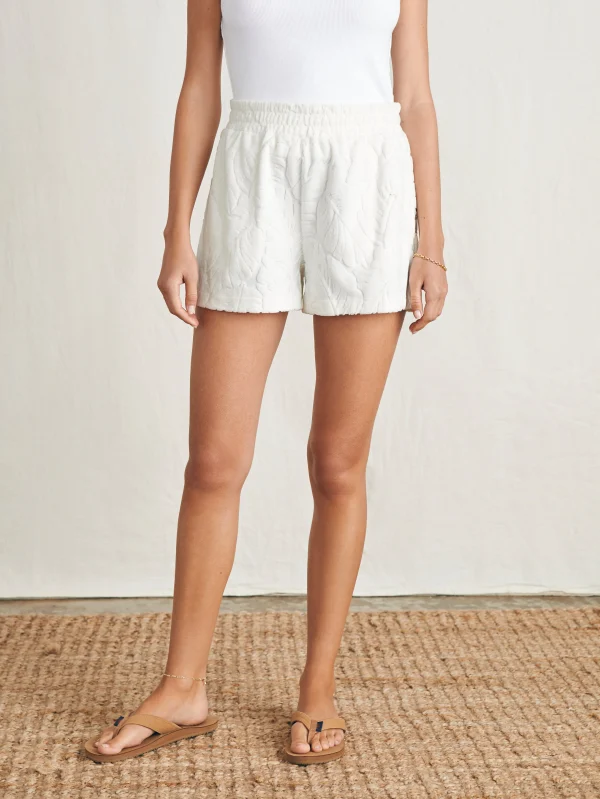 Shorts & Skirts | Faherty Brand Cabana Towel Terry Short - Tropic Fern Vintage White