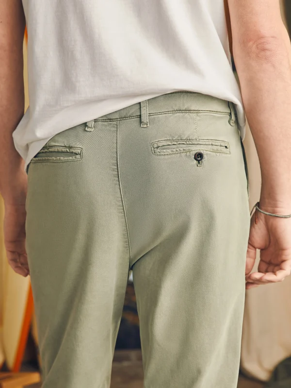 Pants | Faherty Brand Coastline Stretch Chino (32" Inseam) - Mountain Olive