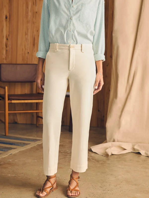 Pants | Faherty Brand Coastline Stretch Chino - Salt