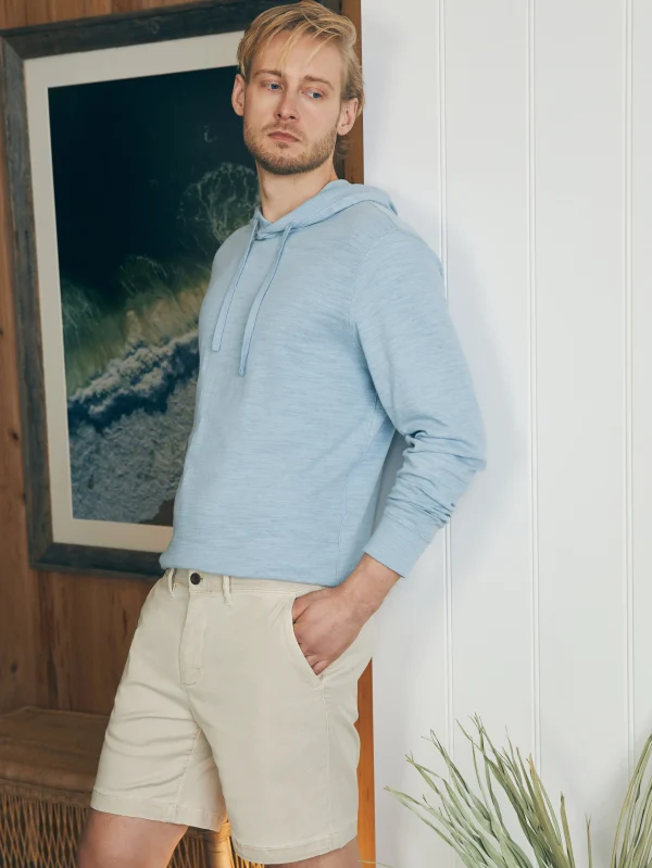 Shorts | Faherty Brand Coastline Stretch Chino Short (8" Inseam) - Stone