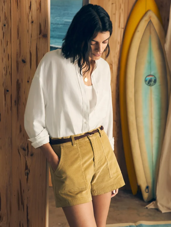 Shorts & Skirts | Faherty Brand Cord Patch Pocket Short - Fennel Seed