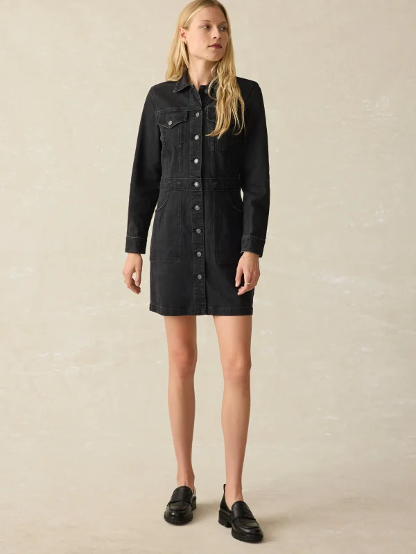 Dresses | Faherty Brand Denim Michelle Dress - Vintage Black Wash