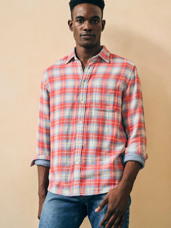 Shirts | Faherty Brand Doublecloth Shirt - Red Hill Plaid