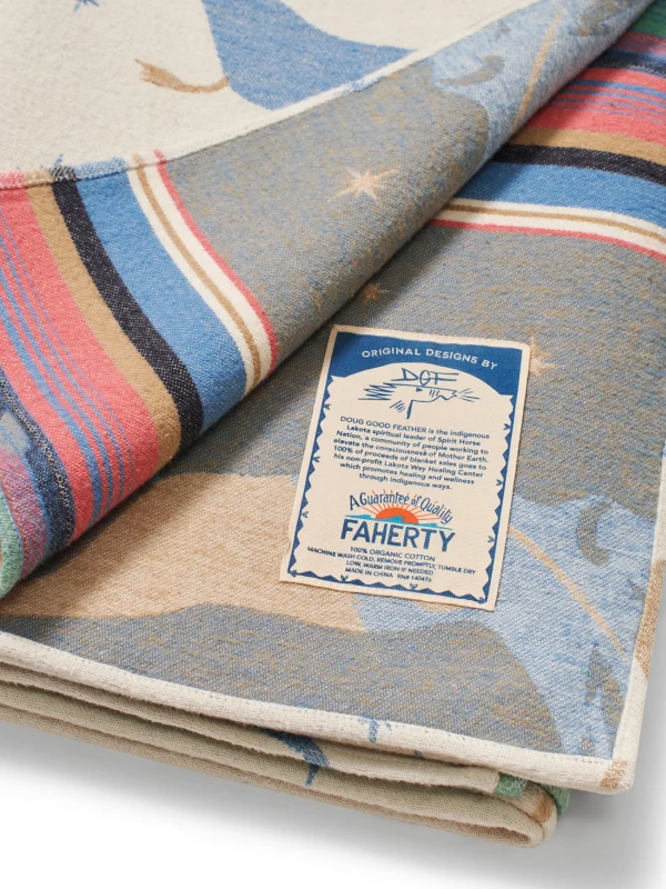 Home & More | Home & More | Faherty Brand Doug Good Feather Adirondack Blanket - Ivory Buffalo