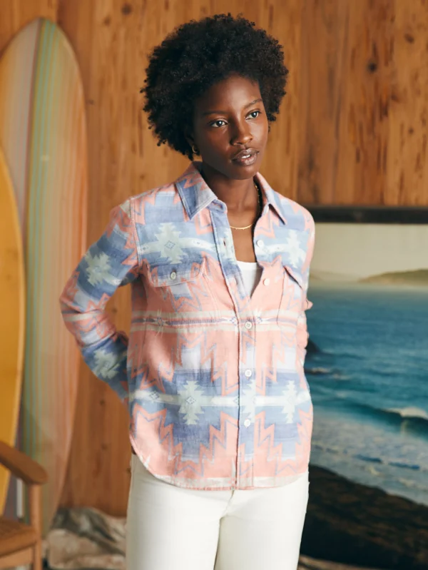 Shirts & Tops | Faherty Brand Doug Good Feather Daly Shirt - Morning Star Sun