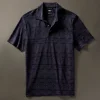 Polo Shirts | T-Shirts & Henleys | Faherty Brand Doug Good Feather Movement™ Short-Sleeve Pique Polo - Night River Stars