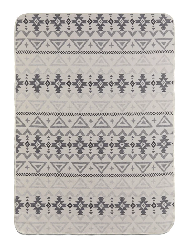 Home & More | Home & More | Faherty Brand Doug Good Feather Recycled High Pile Fleece Blanket - Ivory North Star