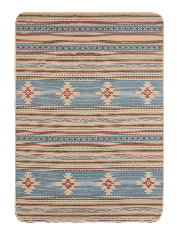 Home & More | Home & More | Faherty Brand Doug Good Feather Recycled High Pile Fleece Blanket - Nescove