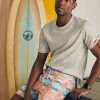 Shorts | Swim | Faherty Brand Doug Good Feather Shorelite Active Swim Short (7" Inseam) - Water Color Star Nation