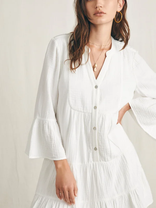 Dresses | Faherty Brand Dream Cotton Gauze Kasey Dress - White