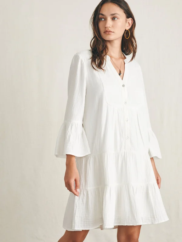 Dresses | Faherty Brand Dream Cotton Gauze Kasey Dress - White