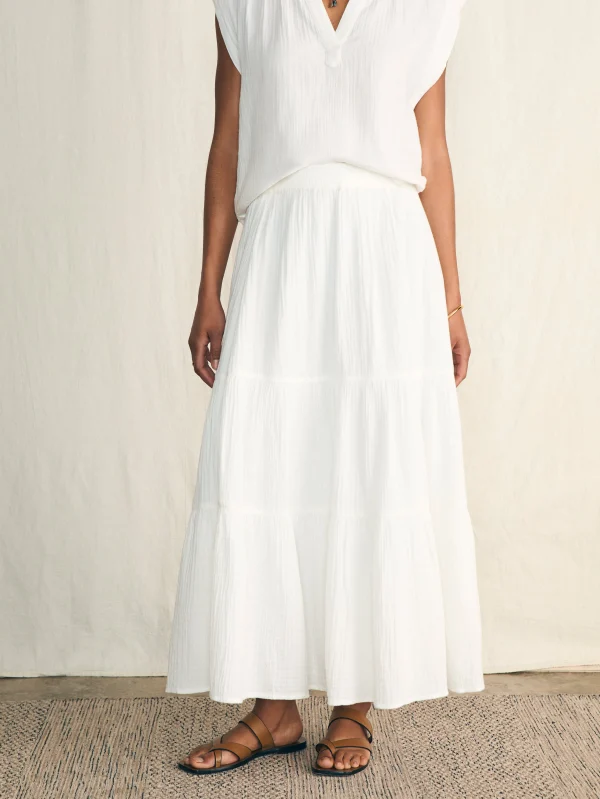 Shorts & Skirts | Faherty Brand Dream Cotton Gauze Valentina Skirt - White