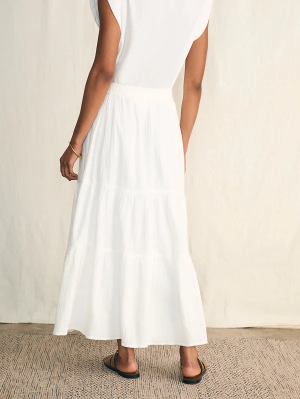 Shorts & Skirts | Faherty Brand Dream Cotton Gauze Valentina Skirt - White