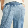 Pants | Swim | Faherty Brand Dream Cotton Gauze Wide Leg Pant - Light Indigo Wash