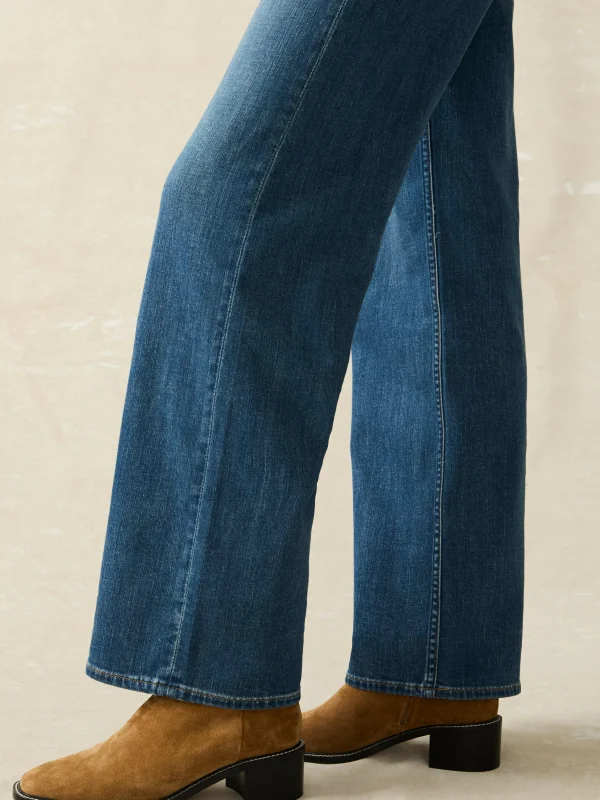 Pants | Jeans | Faherty Brand Dream Jean Wide Leg - Indigo Coast Wash