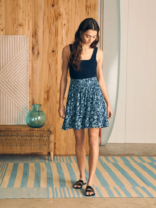 Shorts & Skirts | Faherty Brand Eliza Mini Skirt - Blue Esna Floral