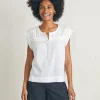 Shirts & Tops | Faherty Brand Ellsworth Top - Egret