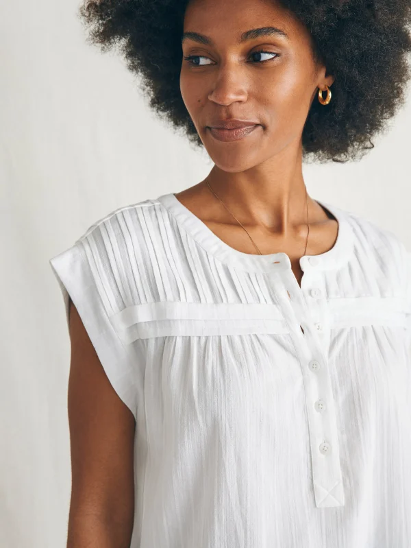 Shirts & Tops | Faherty Brand Ellsworth Top - Egret