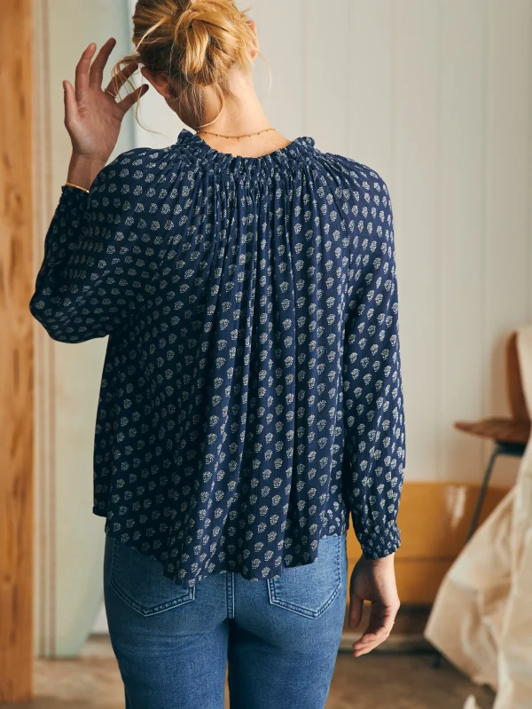 Shirts & Tops | Faherty Brand Emery Top - Lotus Floral Print