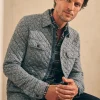 Jackets & Vests | Faherty Brand Epic Quilted Fleece CPO - Carbon Melange