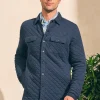 Jackets & Vests | Faherty Brand Epic Quilted Fleece CPO (Tall) - Navy Melange