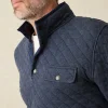 Jackets & Vests | Faherty Brand Epic Quilted Fleece Pullover - Navy Melange