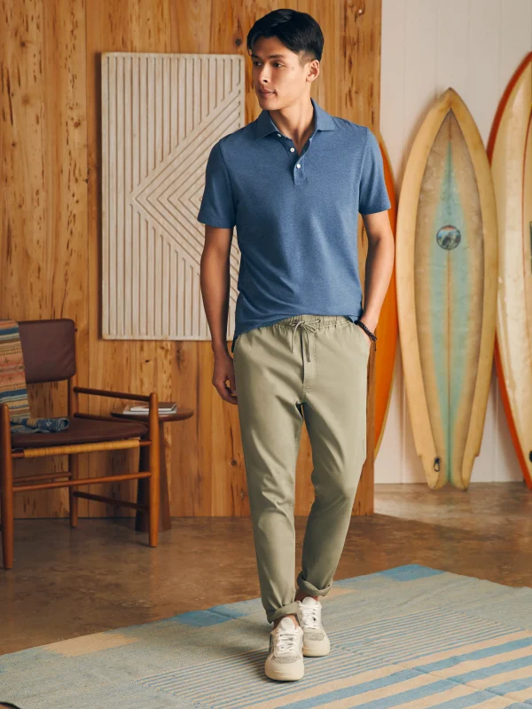 Pants | Faherty Brand Essential Drawstring Pant - Coastal Sage