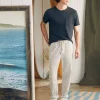 Pants | Faherty Brand Essential Drawstring Pant - Birch