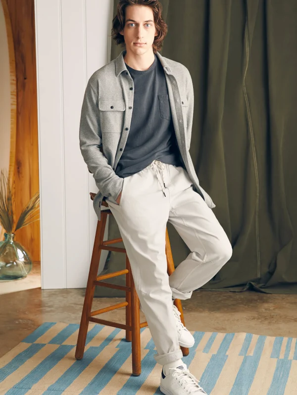 Pants | Faherty Brand Essential Drawstring Pant - Birch