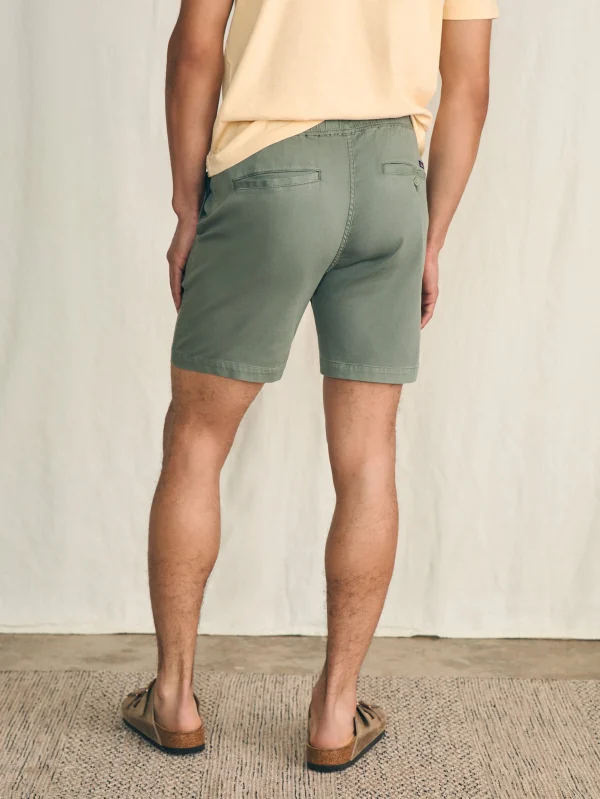 Shorts | Faherty Brand Essential Drawstring Short (6.5" Inseam) - Spring Olive