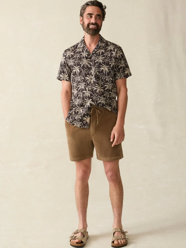 Shorts | Faherty Brand Essential Italian Knit Cord Short (6" Inseam) - Spring Umber